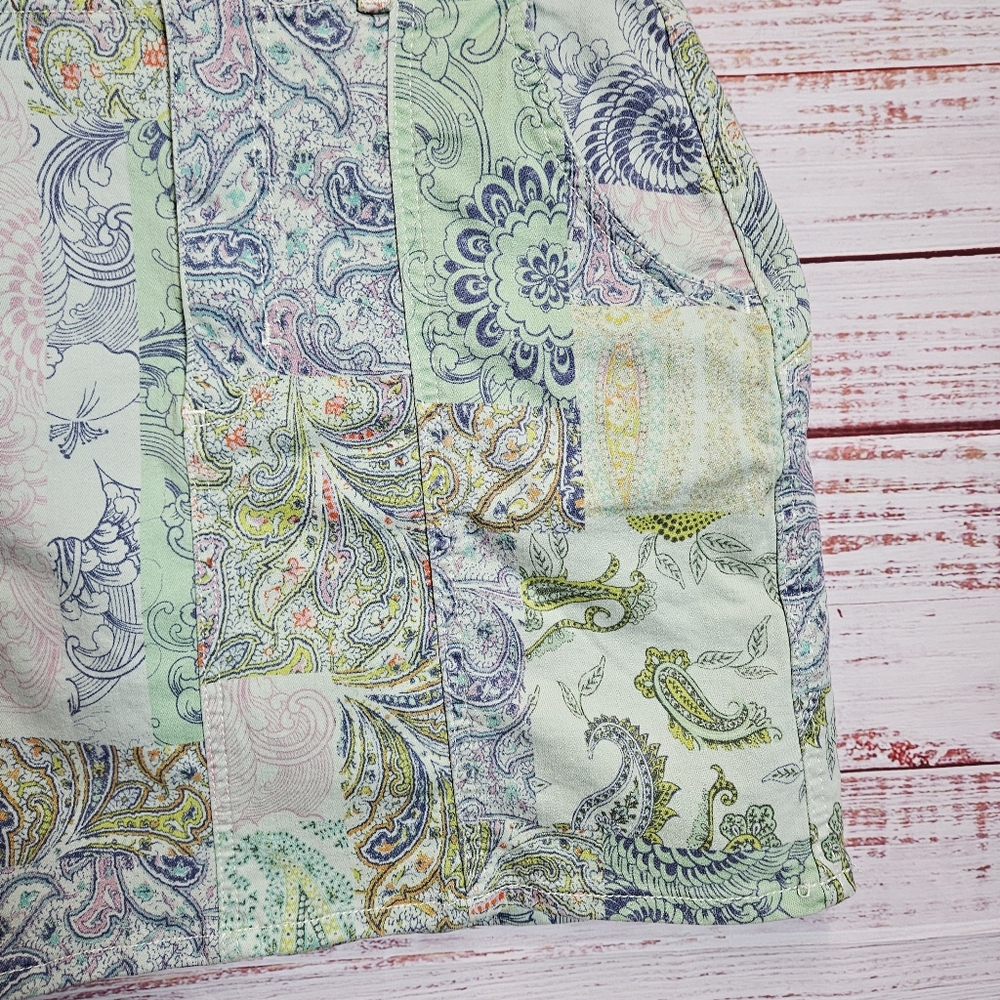 Anthro Pilcro patchwork denim skirt - Picture 7 of 15